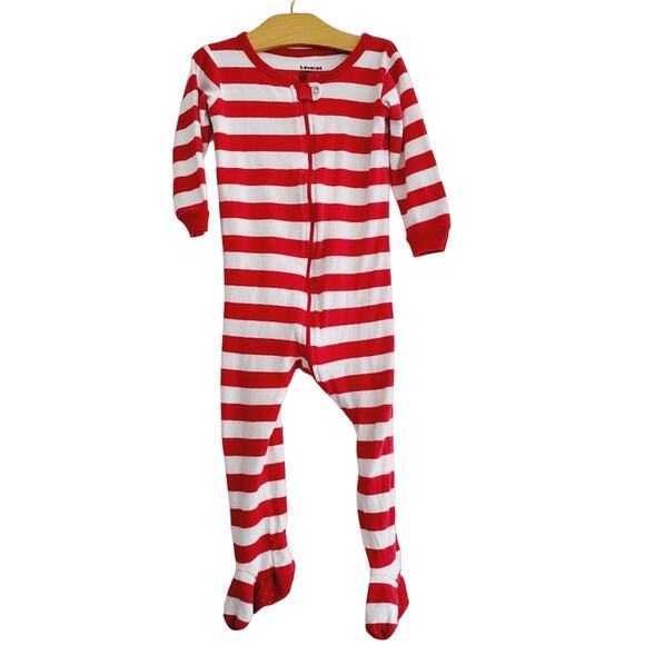 2T Leveret cotton zip up footed pajamas - Picture 1 of 4